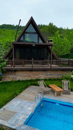 Sapanca Şükriye'de Huzurlu 2+1 | Isıtmalı Havuz | Jakuzili | Dağ Manzaralı Bungalov